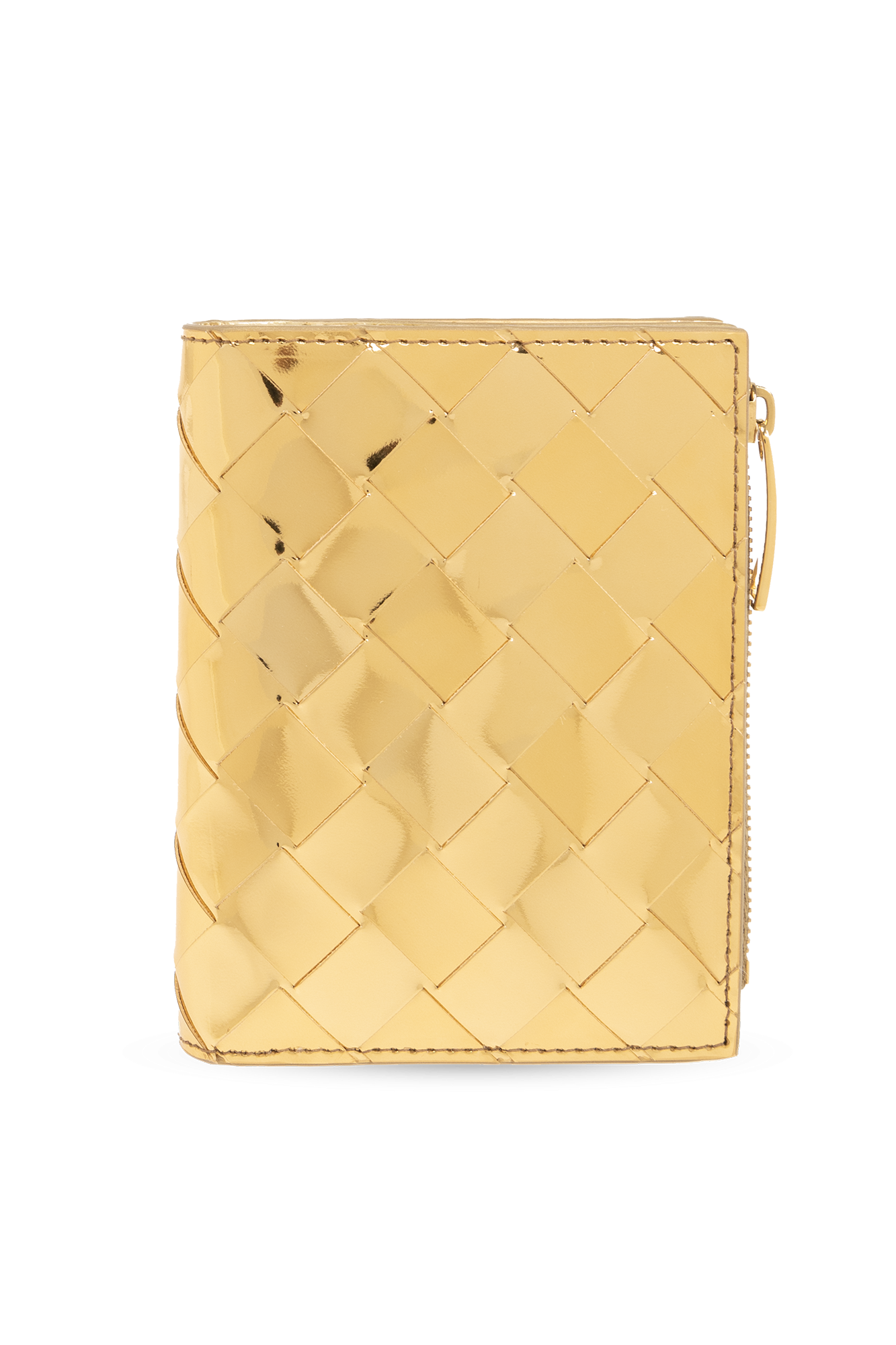 24PF new/BOTTEGA VENETA スモールジップウォレット Wallet Gold Gold Leather wallet Bottega Veneta - Vitkac AS
